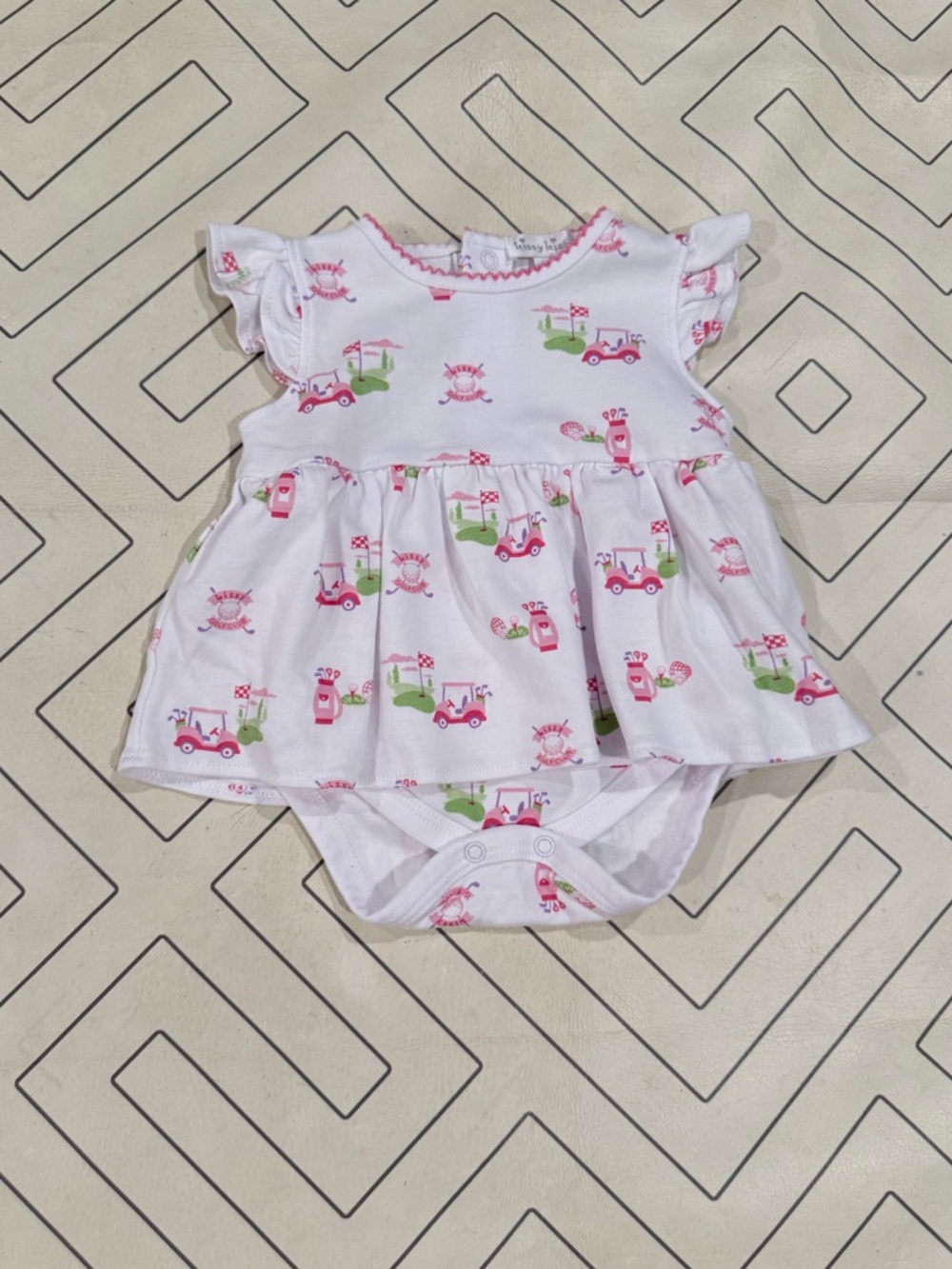 Kissy Kissy Golf Pattern Onesie